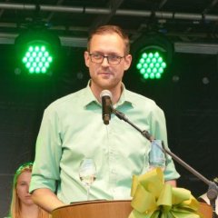 Grußwort Ortsvorsteher Sausenheim, Sascha Schwalb