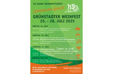 Weinfest Programm 2025