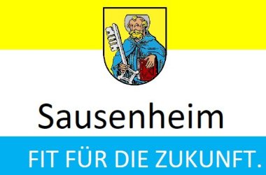 Sausenheim Fit für die Zukunft Schriftzug und Wappen