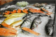 Fische auf Eis gelegt Fische auf Eis gelegt