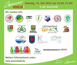 Symbolfoto Grünstadt VEREINt mit 19 Logos Symbolfoto Grünstadt VEREINt mit 19 Logos